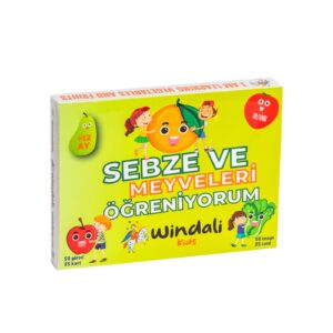 Windali Kids Sebze ve Meyveleri Öğreniyorum Eğitici Kartlar Sebze ve Meyve Kartları